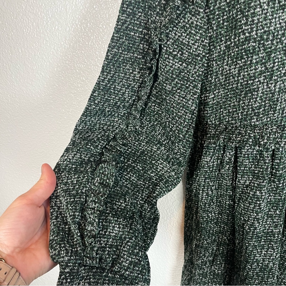NWT Anthropologie RO & DE Stella Ruffled Green Mini Dress Multiple Petite Sizes - Picture 6 of 9